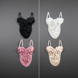 3D Floral Sculpted Corset Bodysuit