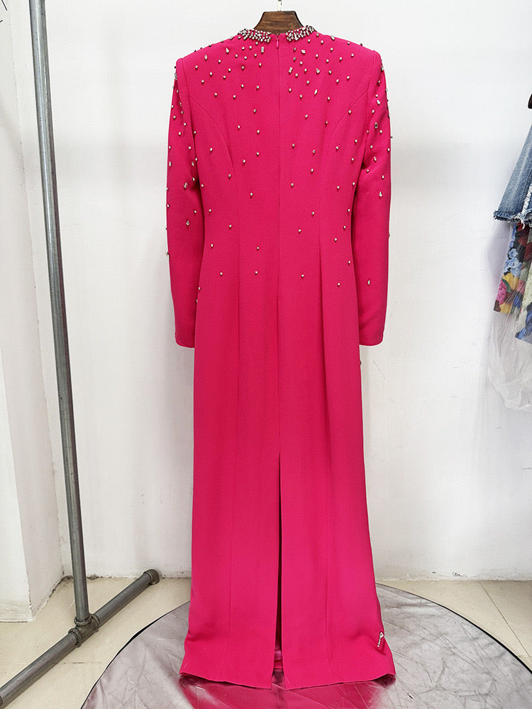 Fuchsia Cape Gown