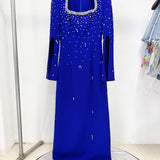 Fuchsia Cape Gown