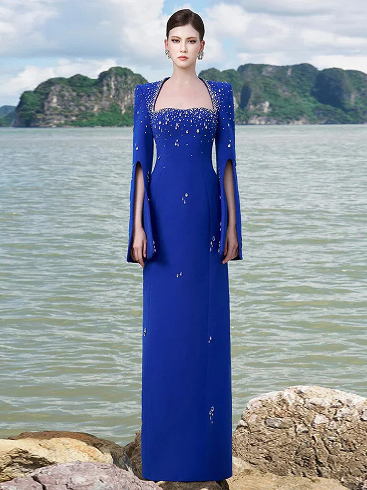 Fuchsia Cape Gown