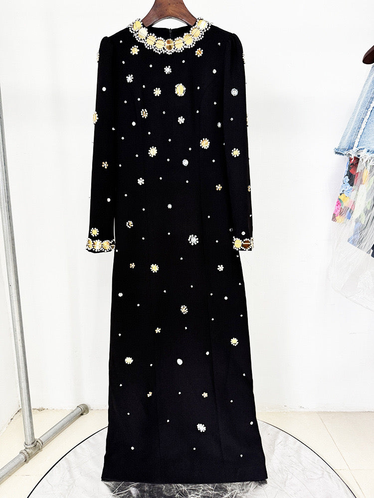 Black Gold Dress