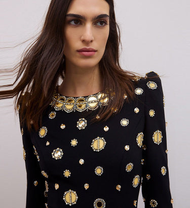 Black Gold Dress