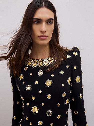 Black Gold Dress