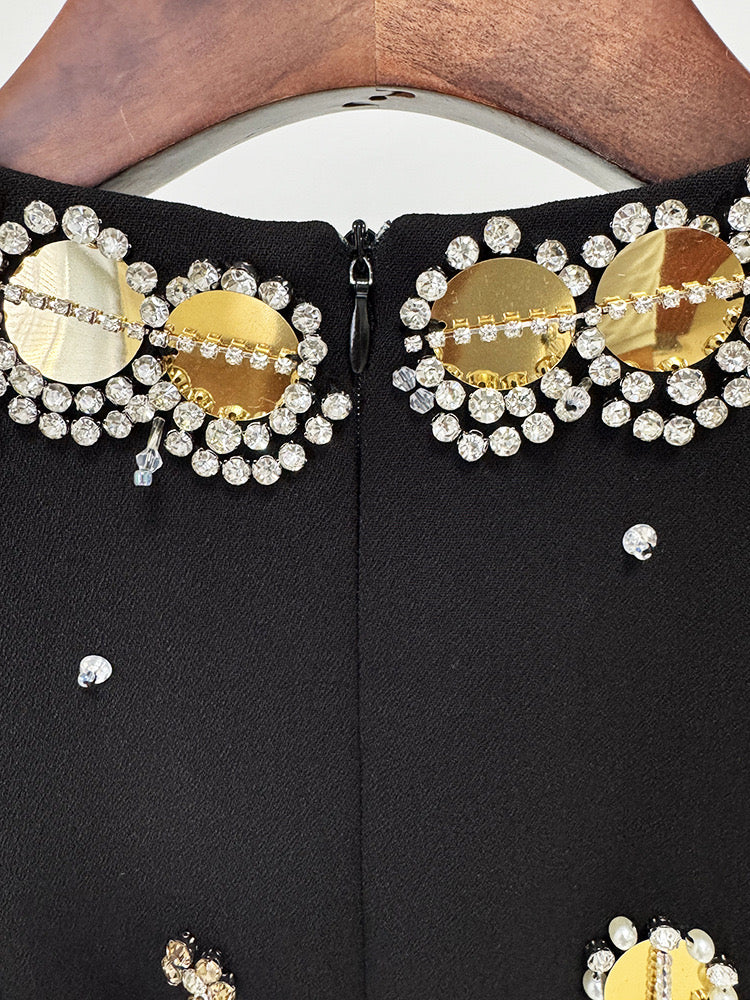 Black Gold Dress