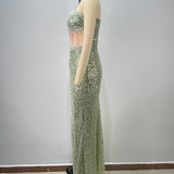 Corset Slit Gown