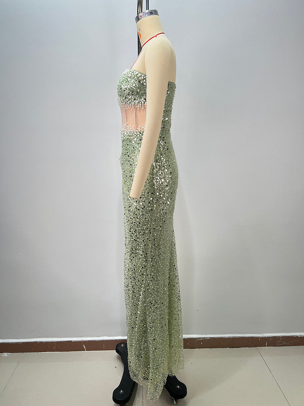 Corset Slit Gown