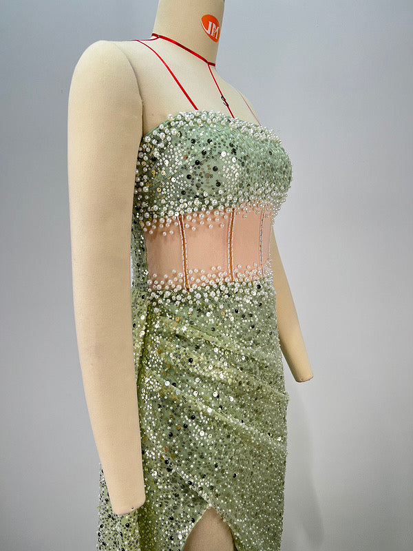 Corset Slit Gown