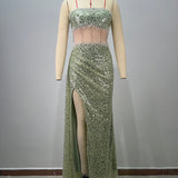 Corset Slit Gown