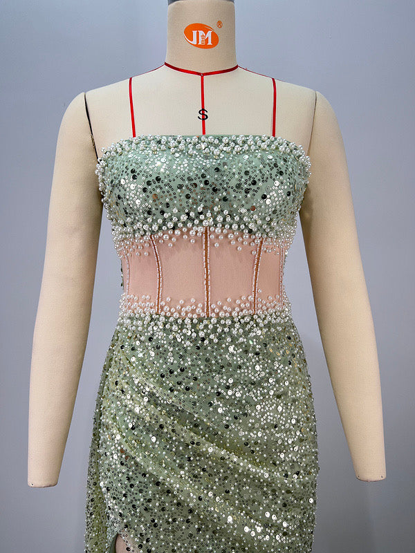 Corset Slit Gown