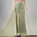 Corset Slit Gown