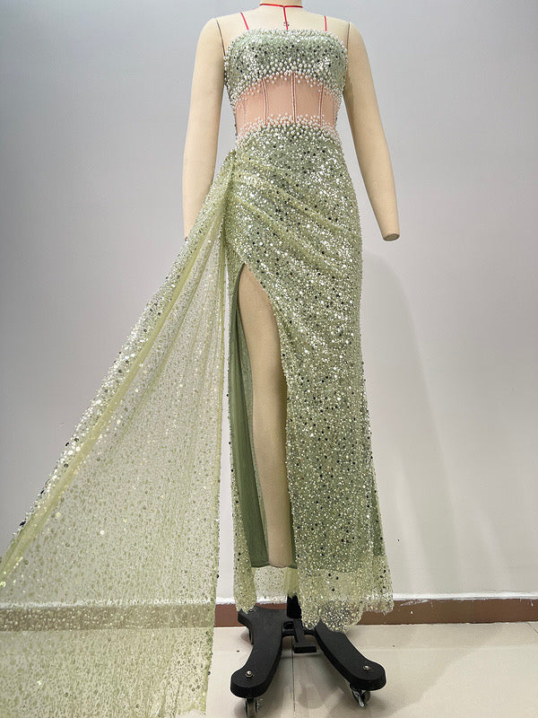 Corset Slit Gown