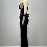 Illusion Mesh Gown
