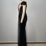Luxe Sequin Corset Gown