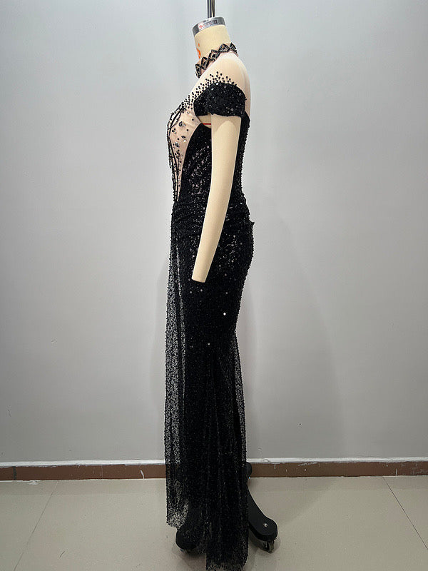 Luxe Sequin Corset Gown