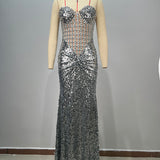 Crystal Grid Gown