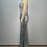 Crystal Grid Gown