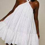 Eyelet Swing Dress
