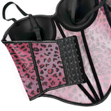 Leopard Mesh Corset