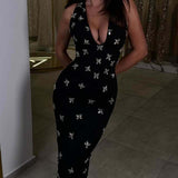 Black Crystal Gown