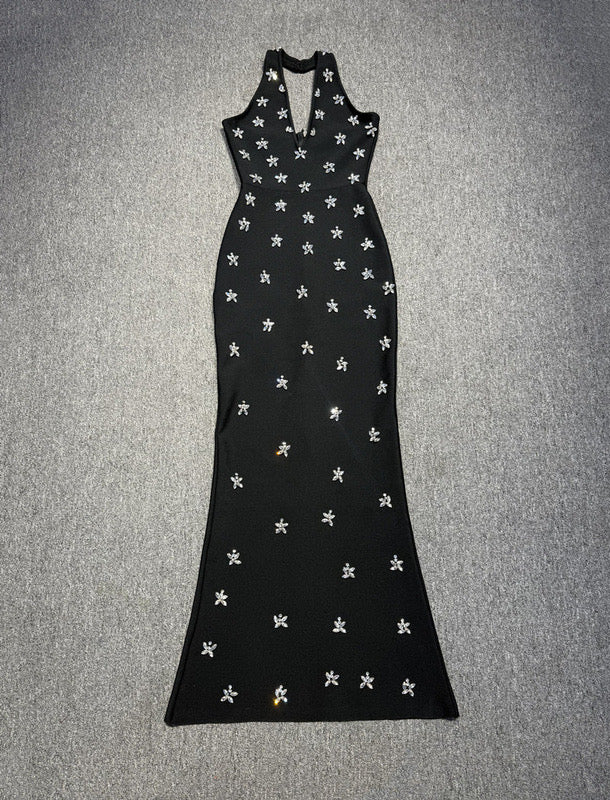 Black Crystal Gown