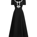 Classic Black Bow Detail Dress