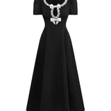 Classic Black Bow Detail Dress