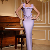 Lavender Duchess Maxi Dress