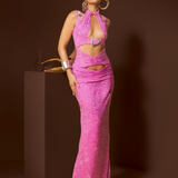 Pink Cutout Gown