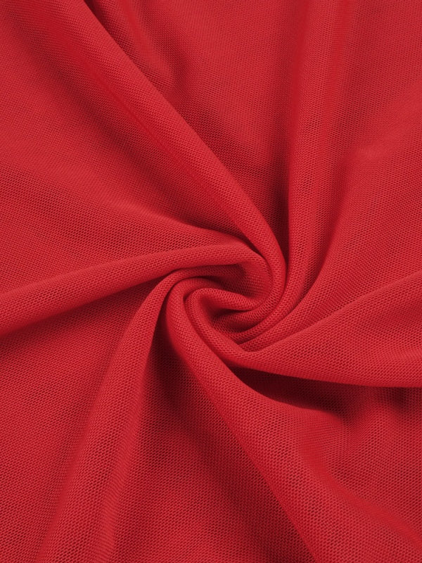 Red Draped Gown