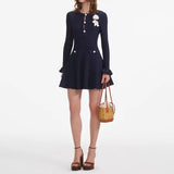 Navy Bloom Mini