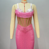 Pink Crystal Gown