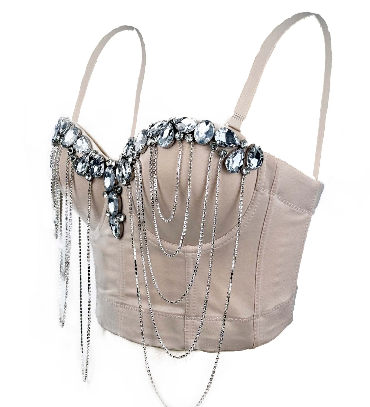 Crystal Cascade Corset Top