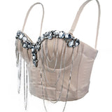 Crystal Cascade Corset Top
