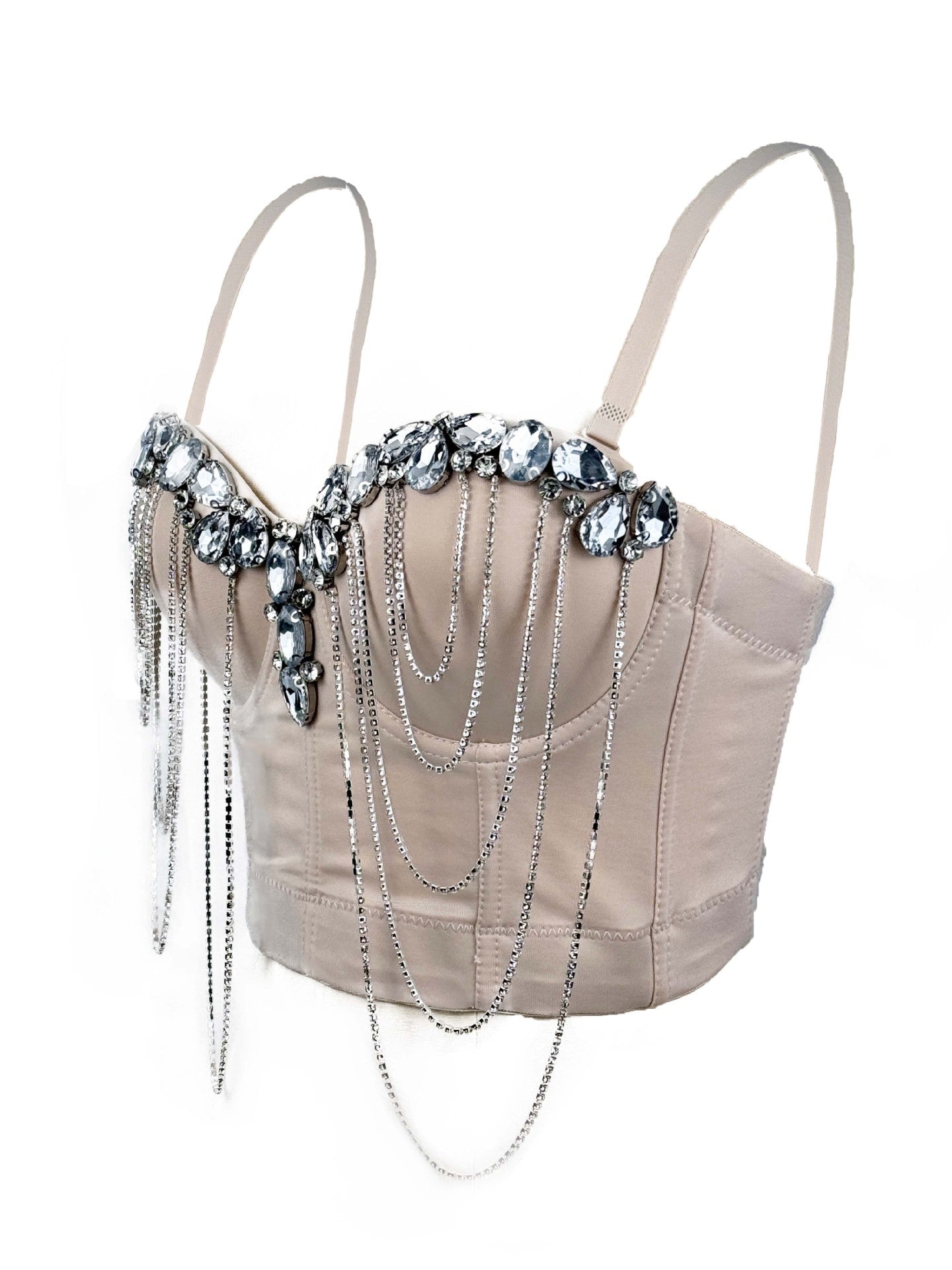 Crystal Cascade Corset Top