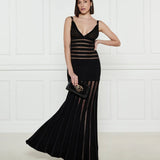 Shadow Stripe Knit Maxi
