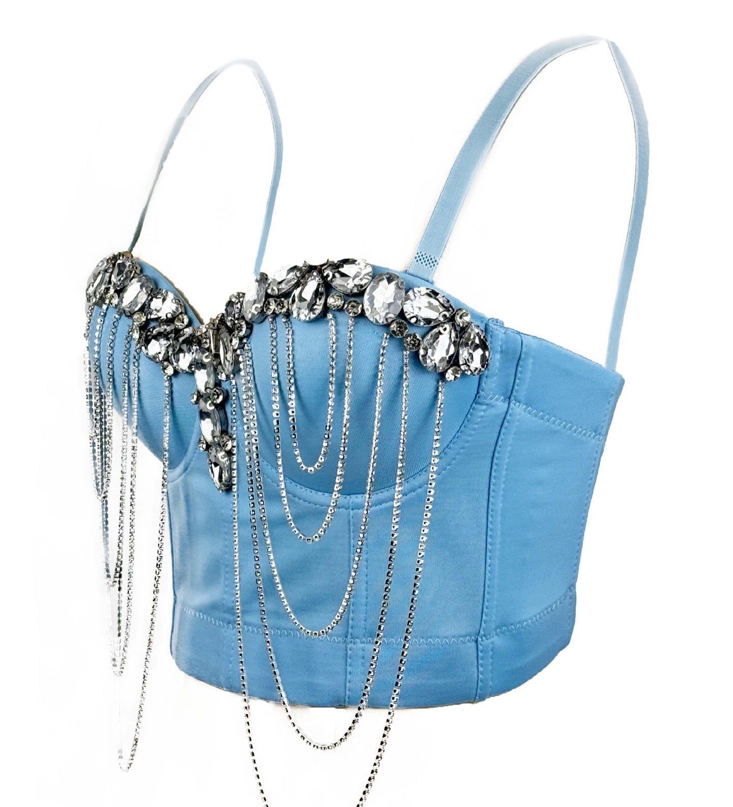 Crystal Cascade Corset Top