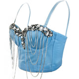 Crystal Cascade Corset Top