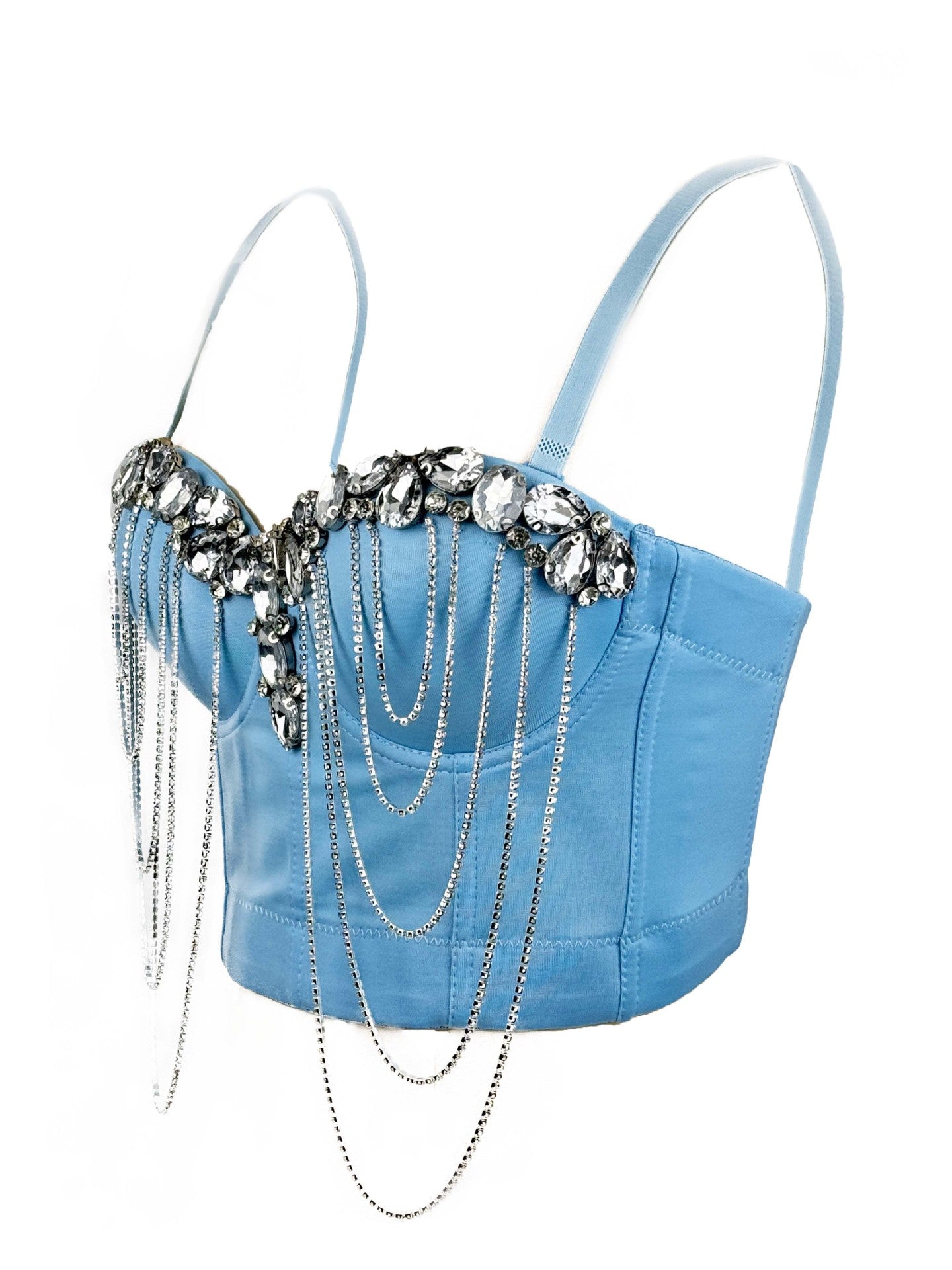 Crystal Cascade Corset Top