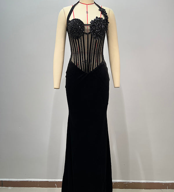 Noir Envy Corset Gown