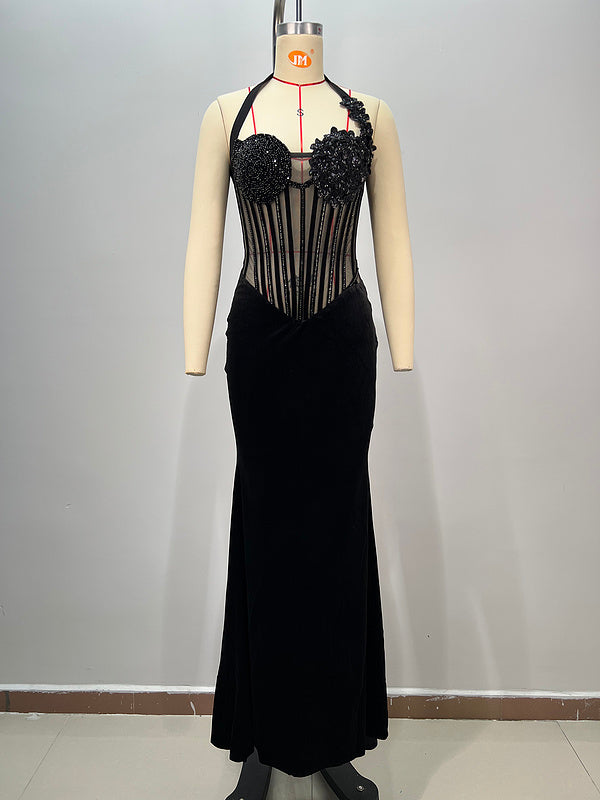 Noir Envy Corset Gown