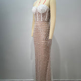 Pearl Elegance Corset Gown