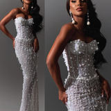 Pearl Elegance Corset Gown