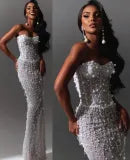 Pearl Elegance Corset Gown