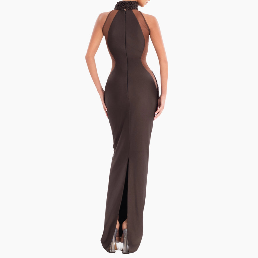 Braided Cocoa Gown
