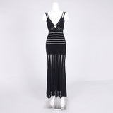 Shadow Stripe Knit Maxi