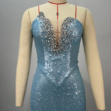 Blue Sequin Gown