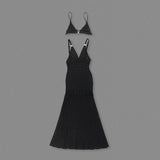 Shadow Stripe Knit Maxi