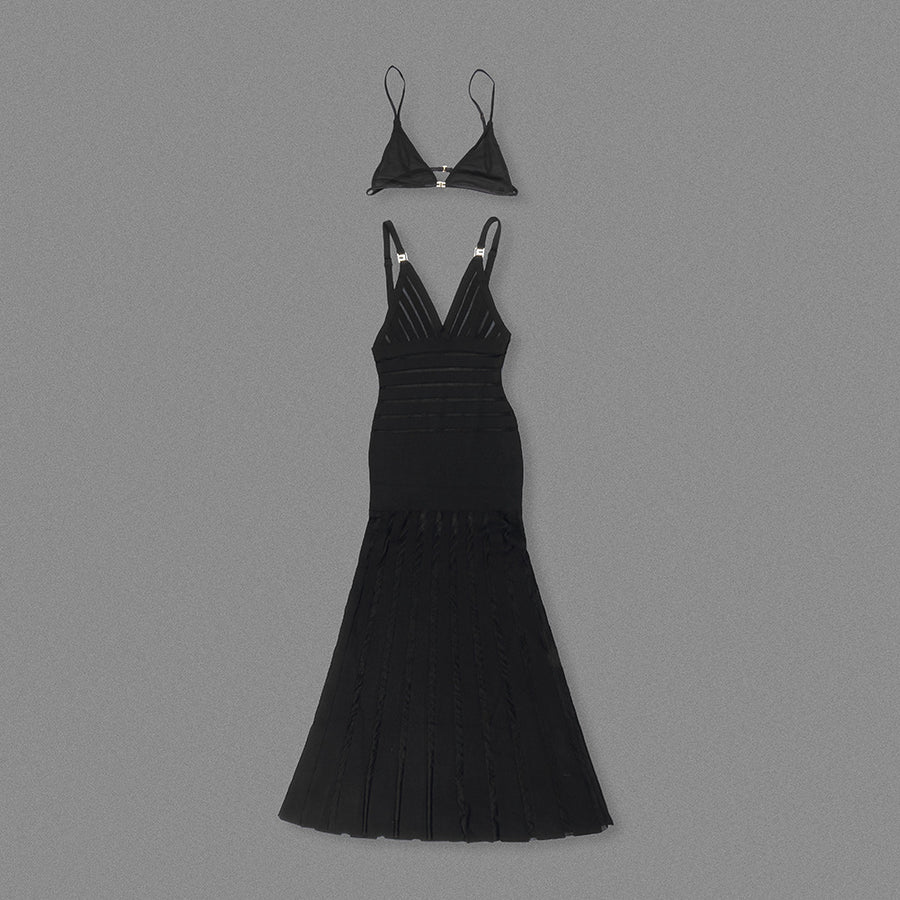 Shadow Stripe Knit Maxi