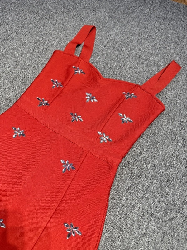 Red Slit Gown