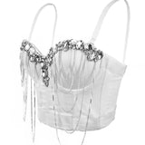 Crystal Cascade Corset Top